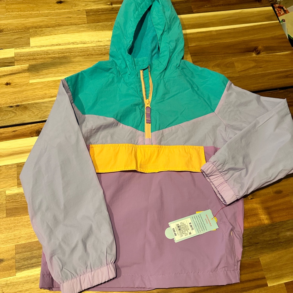 Cat and Jack quarter zip wind breaker size 6/7